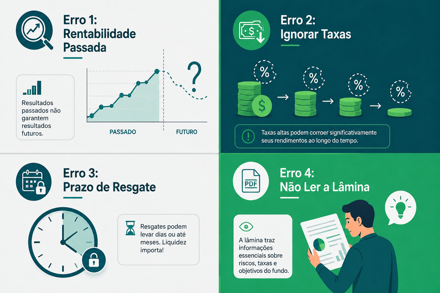 4 Erros Comuns ao Escolher um Fundo de Investimento